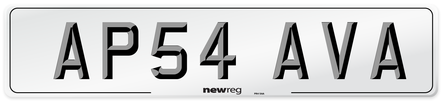 AP54 AVA Number Plate from New Reg